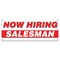 Signmission Now Hiring Salesman Banner Apply Inside Accepting Application Single Sided B-30302 - alternate 1